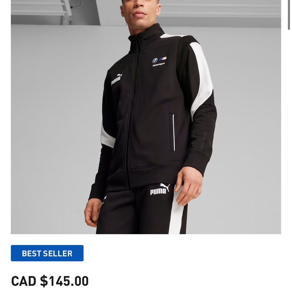 BMW Puma Black and White Jacket